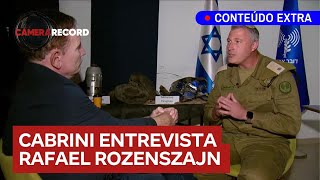 Conteúdo Extra Veja a entrevista completa de Cabrini com brasileiro portavoz do exército de Israel [upl. by Navis248]