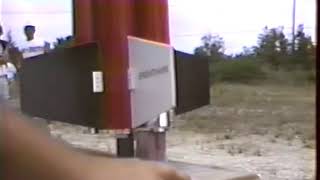 North Coast Rocketry Brighthawk G80 aerotech motor FtLauderdale Fla 1989 VID 3 [upl. by Hoopen]