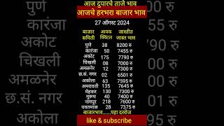 हरभरा बाजारभाव आजचे 27 ऑगस्ट 2024 [upl. by Aldin981]