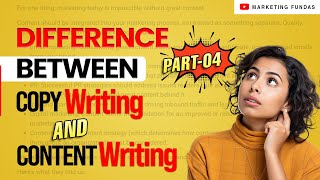 Difference Between Copywriting and Content Writing  Copywriter vs Content Writer  copywriting [upl. by Hploda]