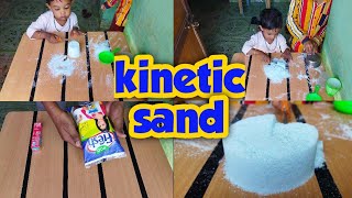 kinetic sand salt and toothpaste homemadeYasmaking [upl. by Scarface474]