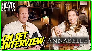 ANNABELLE COMES HOME  Patrick Wilson quotEd Warrenquot amp Vera Farmiga quotLorraine Warrenquot Onset Interview [upl. by Tiga]