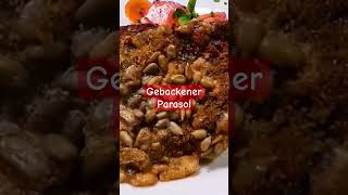 gebackener parasol pilze vegetarischerezepte einfachkochen lecker [upl. by Ecnedac112]