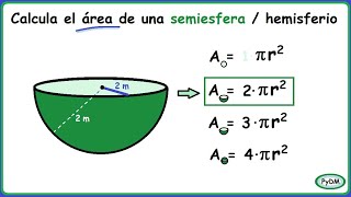 Área de una semiesfera hemisferio [upl. by Norling29]