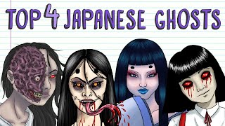 TOP 4 SCARY JAPANESE GHOSTS HANAKOSAN NUREONNA OIWA YUKIONNA  Draw My Life [upl. by Pavyer]