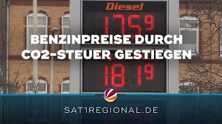 CO2Steuer lässt Benzinpreise steigen [upl. by Yajnas548]