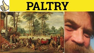 🔵 Paltry  Paltry Meaning  Paltry Examples  Paltry Defined  C2 English Vocabulary [upl. by Sokil]