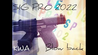 Airsoft Présentation Sig Pro SP2022 KWA blowback fr [upl. by Grossman808]