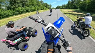 YZ125S GET BUSY TRACK ACTION THRU THE PACK  MOTORCYCLE TRACK [upl. by Anneirb]