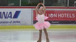 Amazing 4 Year Old Performs Figure Skating Routine in 2017 ISI Worlds Mariah Bell Benefit Show [upl. by Saffian]