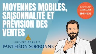 20 Moyennes mobiles saisonnalité et prévision des ventes [upl. by Anema424]