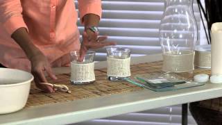 How to Decorate Glass Votive Holders  Decorations for the House [upl. by Eilyak959]