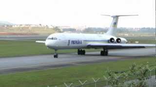 HD  Ilyushin Il62 of YKPAIHA quotUkraine Governmentquot at Guarulhos GRUSBGR [upl. by Vallery]