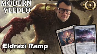 Ugins Labyrinth is so busted RG Eldrazi Ramp  Modern  MTGO [upl. by Saalocin]