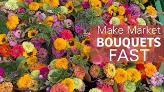 How To Make Tons of Market Bouquets FAST 💐💰 [upl. by Ramor]