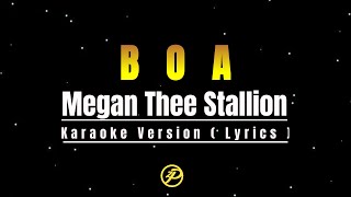 Megan Thee Stallion  BOA  Karaoke Instrumental Lyrics [upl. by Emilee]