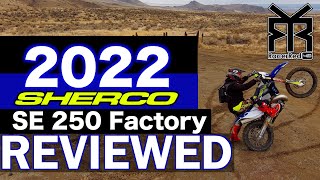 2022 Sherco 250 SE Factory Review  French Enduro Motorcycle [upl. by Asia755]