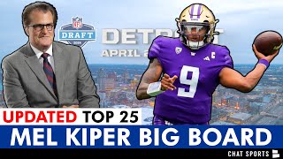 UPDATED Mel Kiper 2024 NFL Draft Big Board  Top 25 Draft Prospects Ft Michael Penix amp Brock Bowers [upl. by Yrakaz]