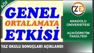 AÖF Yaz Okulu Sonuçları Açıklandı Genel Ortalamaya Etkisi  Aöf Şifre Politikası Girişi [upl. by Bernardo]