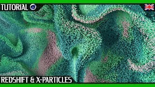 Wavy Particles Cinema 4D Tutorial  X particles amp Redshift Render  By somenerv [upl. by Evans]