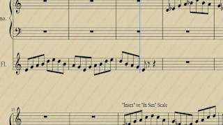 Japanese Pentatonic Scales Akebono Hirajoshi Insen Iwato Kumoichoshi [upl. by Rehteh]