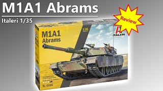 Unboxing  M1A1 Abrams  Italeri 135 Tank Model Kit Review [upl. by Aikit]