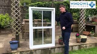 uPVC sash window The Build from windowsdeliveredcouk [upl. by Yhtac]