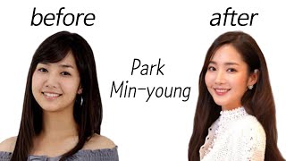 Park Minyoung before and after [upl. by Irolam]