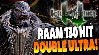 General RAAM 130 Hit Double Ultra Combo  Killer Instinct Season 3 [upl. by Hnib]