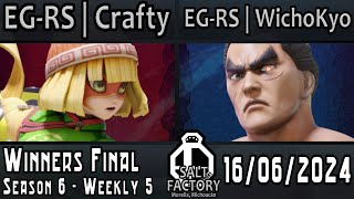 Salt Factory T6  W5  Winners Final  Crafty MinMin vs WichoKyo Kazuya [upl. by Nnitsuj]