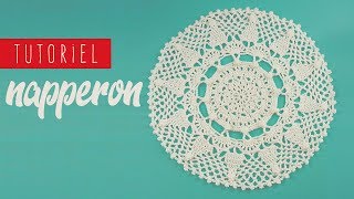 TUTO comment faire un napperon en dentelle au crochet facile [upl. by Walt452]