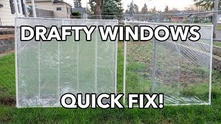 DIY WINDOW INSULATION How To Fix A Drafty Window With PVC Pipe Inserts for 11 Or Less [upl. by Ahsieyt]