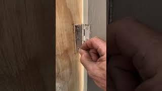 Installing a door hinge part 3  Repositioning hack [upl. by Kubiak]