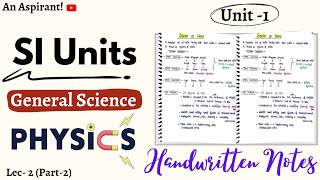 Physics  Lec2  Chapter1  Units Measurement amp Errors  General Science  An Aspirant [upl. by Feil]