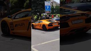 Velden Lamborghini sportswagen treffen car spotting supercars cars luxury billionaire [upl. by Annalla784]