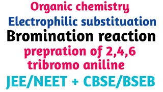 bromination reaction of aniline bromination of aniline bromination reaction class 12 bromination [upl. by Annohsat]