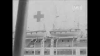 Lazarettschiff  Hospital Ship Wilhelm Gustloff in Stettin [upl. by Nailluj701]