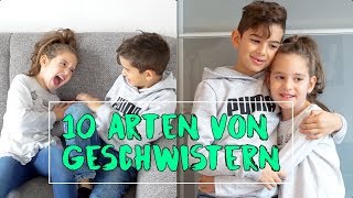 10 Arten von Geschwistern  Milan und Esila  Kinderkanal Kinderspiel [upl. by Anaek525]