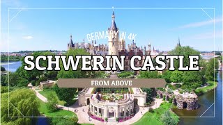 Schwerin Castle  Schloss  Drone Footage  4k [upl. by Keelin]