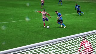 Oblaks stunning save then Carrasco shows skills in the six yard box atletico Soccer football [upl. by Leifer726]