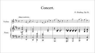 Oskar Rieding Violin Concerto op 36 scored and played by Finale 25 [upl. by Craggie905]