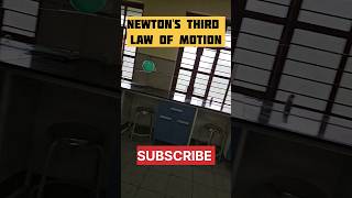 Newtons Third law of Motion Action Reactionscience class9science scienceexperiment physics [upl. by Ria]