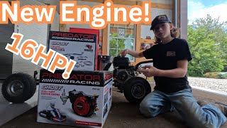 Engine Swaping My Gokart 16HP [upl. by Dacie]