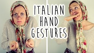 Italian Hand Gestures [upl. by Aerdnac]