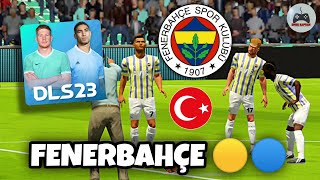 DLS 23 FENERBAHÇE YAMASI 🟡🔵  DREAM LEAGUE SOCCER 2023 FB FORMA VE LOGO URL AYARLAMA [upl. by Fabien404]