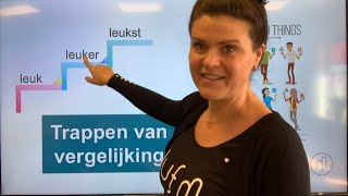 NT2 leuk leuker leukst comparatief superlatief trappen van vergelijking 🪜 de regels learndutch [upl. by Ybrek]