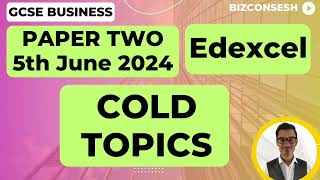 Cold Topics for Paper 2  Edexcel GCSE Business [upl. by Sheelagh943]