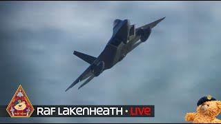 LIVE TWELVE F22 RAPTOR ARRIVE US AIR FORCE FIGHTER TOWN • 48TH FIGHTER WING RAF LAKENHEATH 060824 [upl. by Assilrac263]