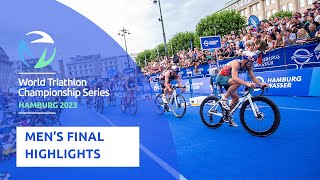 2023 World Triathlon SuperSprint Championships Hamburg Elite Mens Final Highlights [upl. by Reiche]