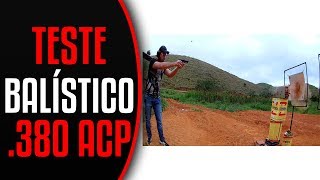 380 ACP VS TIJOLO E BLOCO DE CONCRETO TRANSFIXA OU NÃO [upl. by Inittirb]